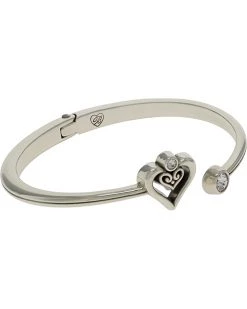 Brighton Bracelets Alcazar Duet Heart Open Hinged Bangle