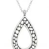 Brighton Necklaces Pebble Open Tear Drop Necklace