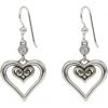Brighton Alcazar Duet Heart French Wire Earrings -Brighton Sales Store 612fr6b8NtL. AC SR736920