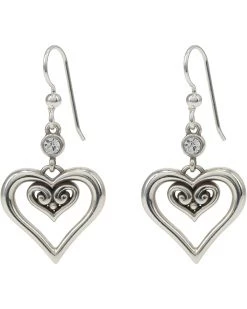 Brighton Alcazar Duet Heart French Wire Earrings
