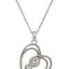 Brighton Necklaces Infinity Sparkle Petite Heart Necklace