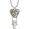 Brighton Necklaces Floating Heart Badge Clip Necklace