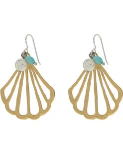 Brighton Calypso Shell French Wire Drop Earrings