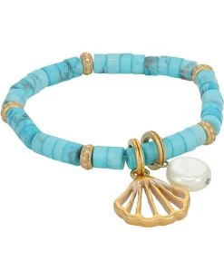 Brighton Bracelets Calypso Shell Heishi Stretch Bracelet