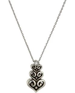 Brighton Necklaces Alcazar Heart Trio Short Necklace