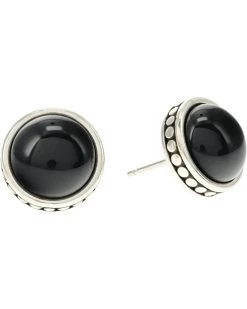 Brighton Pebble Dot Onyx Post Earrings