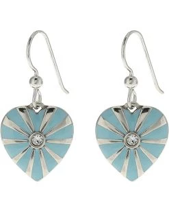 Brighton Sunray Heart French Wire Drop Earrings