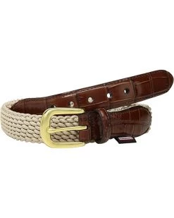 Brighton Belts Elastic Cord Croco Tab Taper Belt