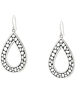 Brighton Pebble Open Tearr Drop Reversible Earrings