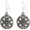 Brighton Interlok Medallion French Wire Earrings