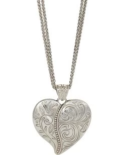 Brighton Necklaces Ornate Heart Convertible Necklace