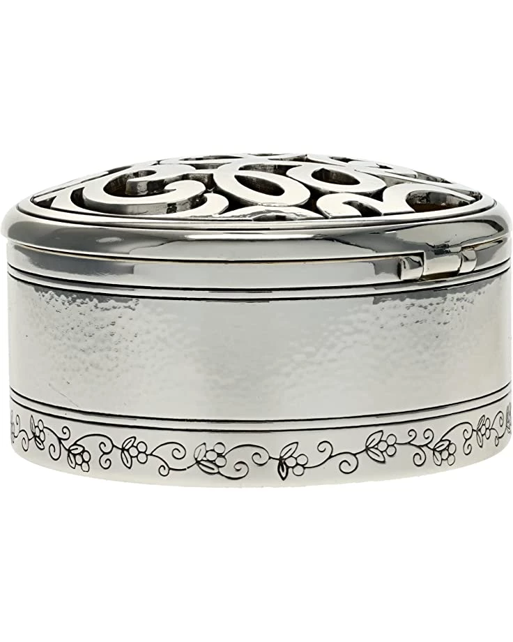 Brighton Jewelry Boxes & Cleaners Skribble Round Jewelry Trinket Box 4 Brighton Jewelry Boxes & Cleaners Skribble Round Jewelry Trinket Box - Image 2