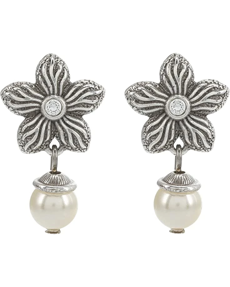 Brighton Bloom Flower Post Drop Earrings 3 Brighton Bloom Flower Post Drop Earrings