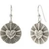 Brighton Celeste Heart French Wire Drop Earrings