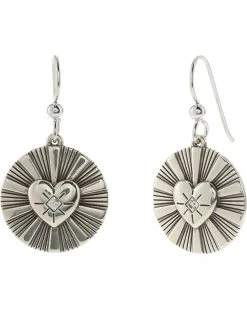 Brighton Celeste Heart French Wire Drop Earrings