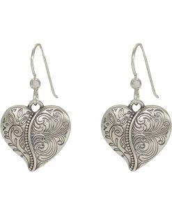 Brighton Ornate Heart French Wire Earrings