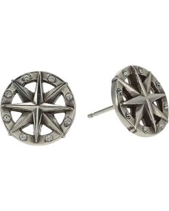 Brighton Anchor & Soul Compass Mini Post Earrings